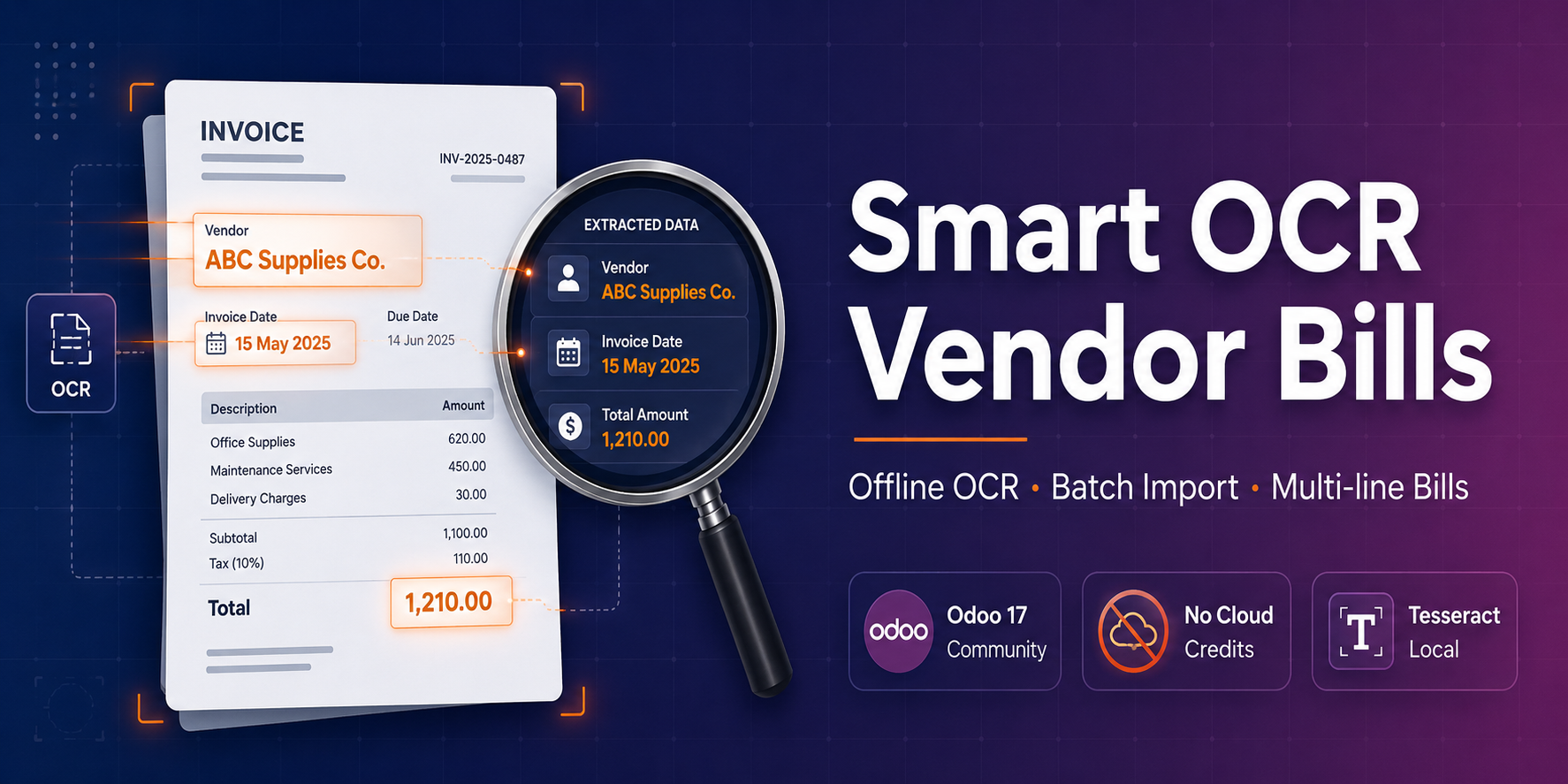 Smart OCR Vendor Bills
